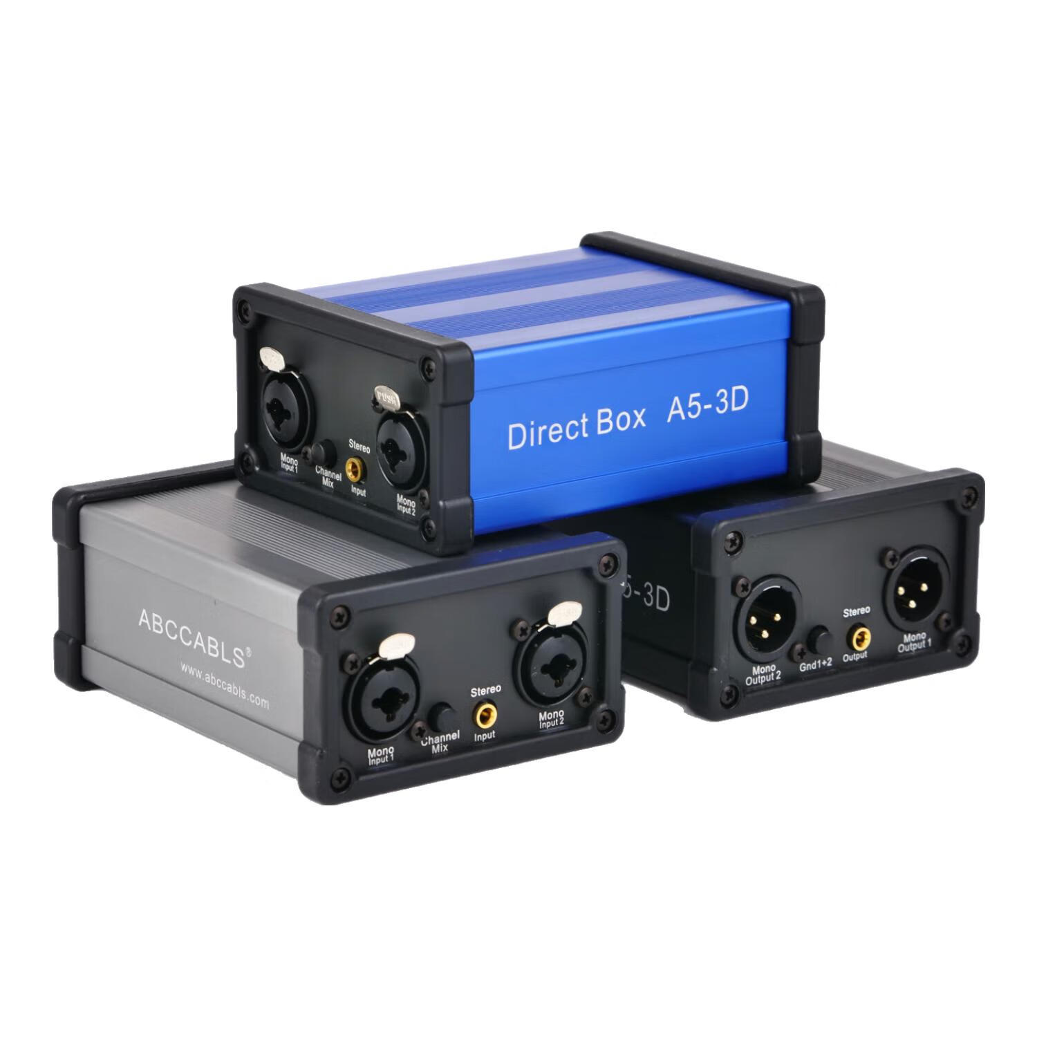 金三湖A5-3D 专业音频隔离器6.35音响噪音滤波消除电流声变压器音响信号降噪器设备 灰色