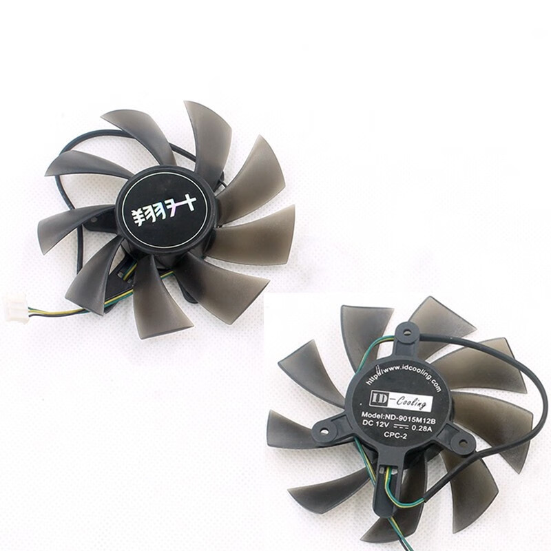 觉口翔升gtx950天网gtx960gtx760终结版9015m12b显卡双风扇 一对 双