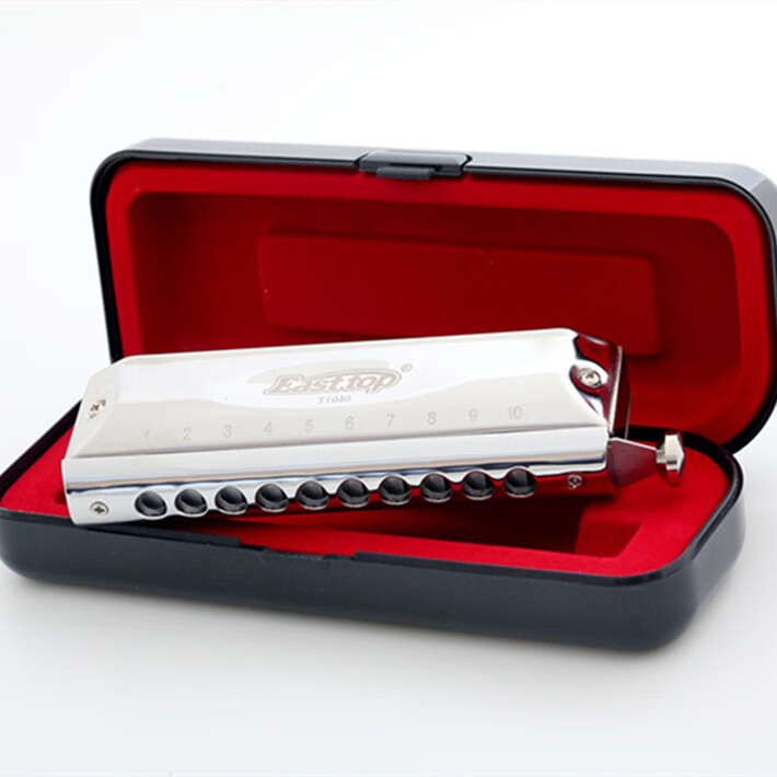 東方鼎easttop T10-40新款半音階初學(xué)入門口琴 銀色