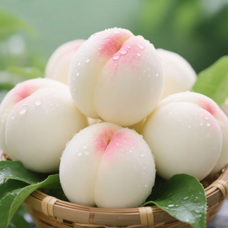 桃子奶油大白桃毛桃新鲜水果现摘脆甜水蜜桃白如玉应季批发一整箱 5-5.5斤带箱【单果170克起】 京东折扣/优惠券
