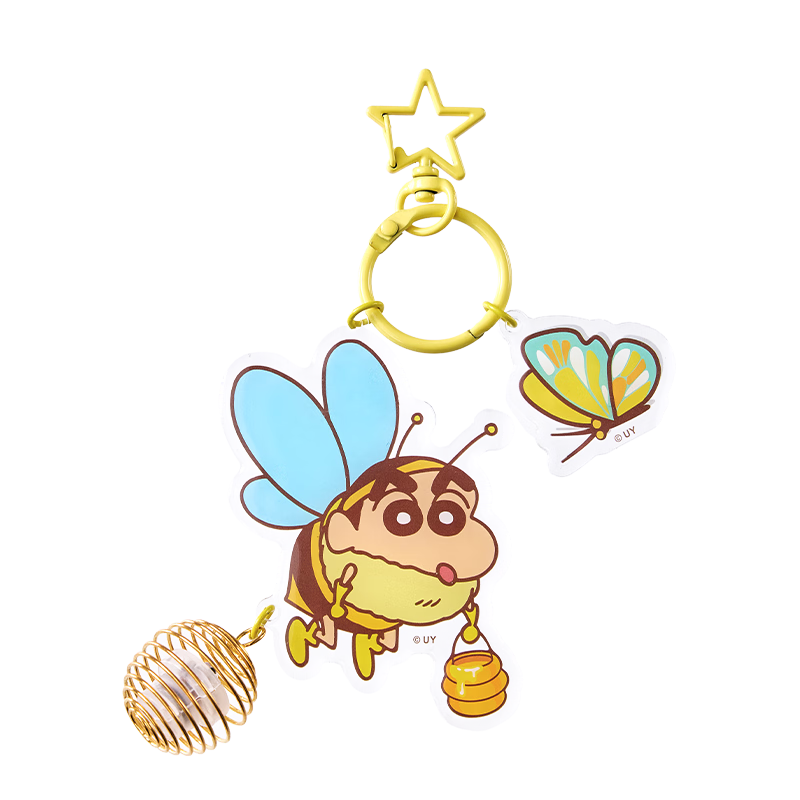 得力（deli）蜡笔小新萤灯亚克力挂件黄色六一儿童节礼物男女孩生日礼物1个LB615