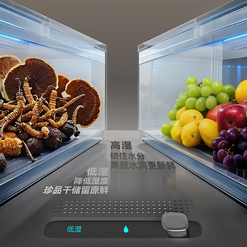 长虹CHiQ系列516升法式多门家用冰箱一级风冷制冰净味抗菌超薄大容量节能CR-FW516