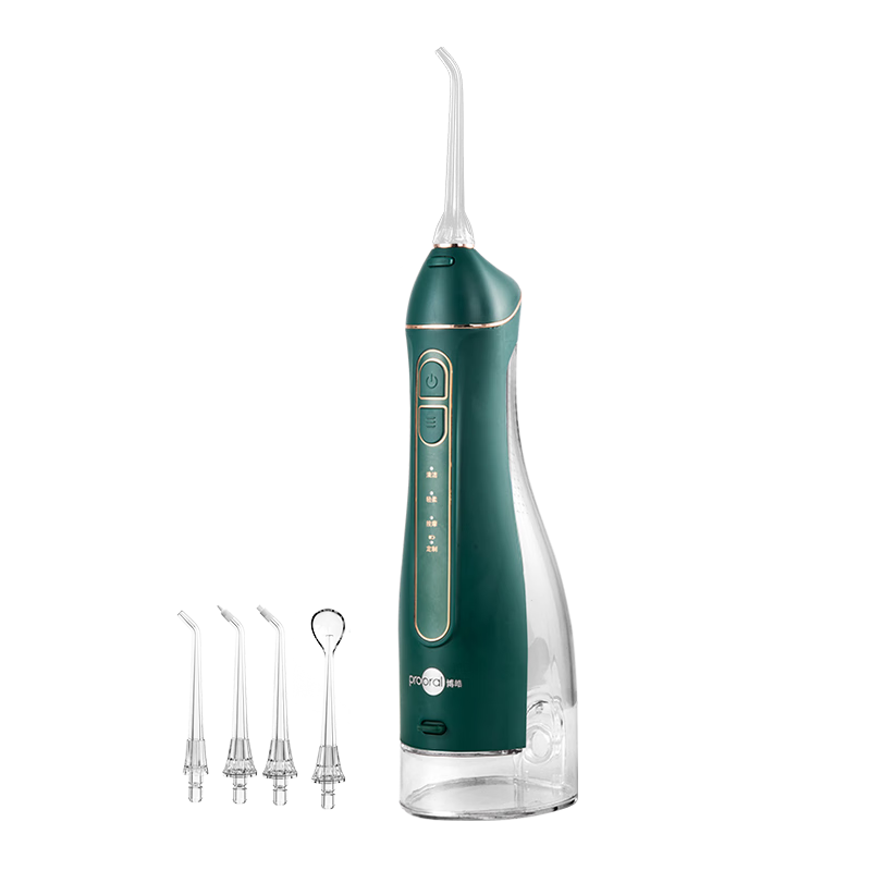博皓（prooral）立式手持沖牙器 F27Pro大水箱版綠色 洗牙器潔牙器牙齒沖洗器 【教師節(jié)禮物】【便攜出游】