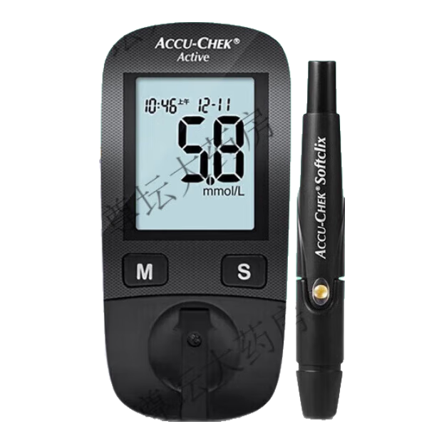 羅氏活力型血糖儀測(cè)血糖的儀器三甲醫(yī)院同款醫(yī)用級(jí)高精準(zhǔn)專(zhuān)用血糖儀 羅氏活力血糖儀+50(試紙+針頭+