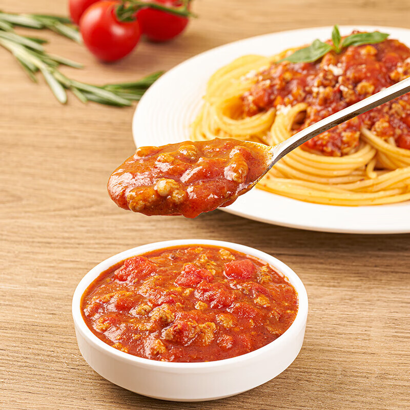 小熊驾到经典番茄肉酱意大利面超值袋装方便面速食意粉意面通心粉面 番茄肉酱意面  215g * 6袋