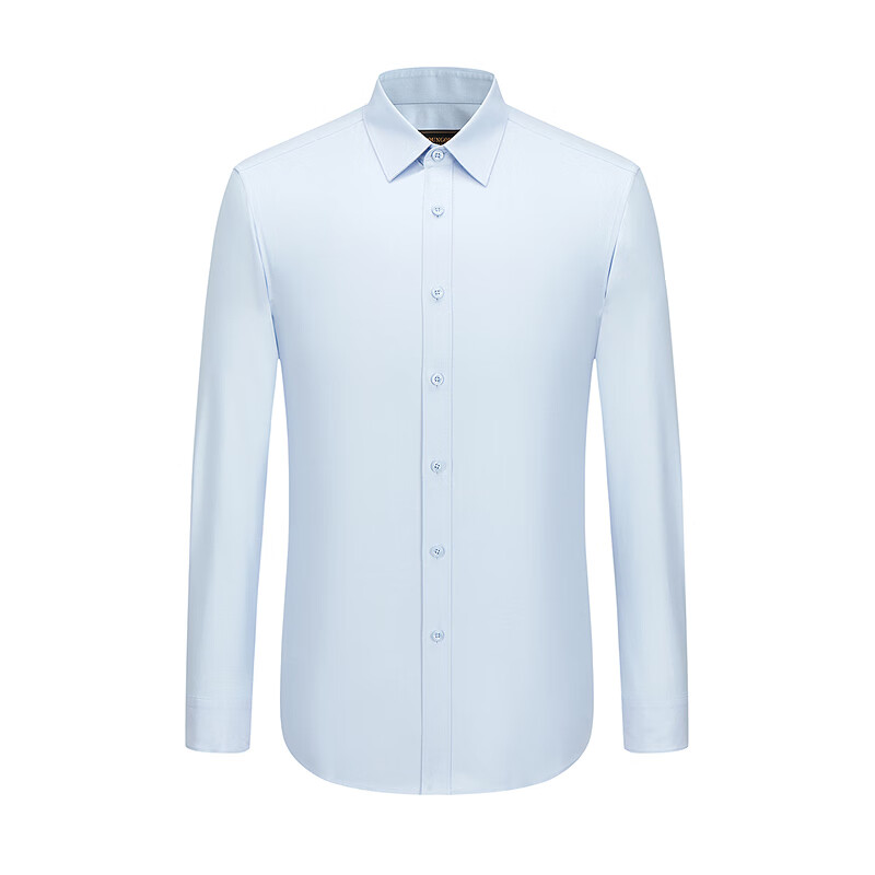 雅戈尔衬衫男士2025秋冬青年男长袖衬衫YLDP115651IBA【商场同款】 浅蓝素色斜纹YLDP115651IBA 43 (180/104A)