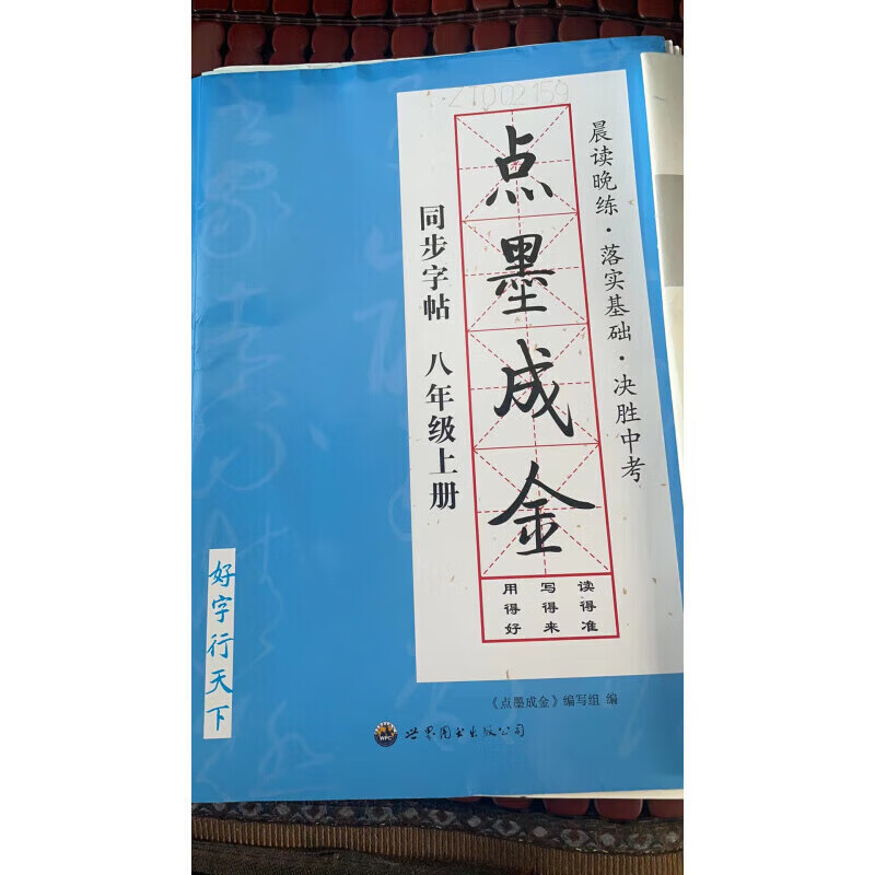 点墨成金字帖同步字帖七年级字帖楷书字帖初中中学生字 八年级语文