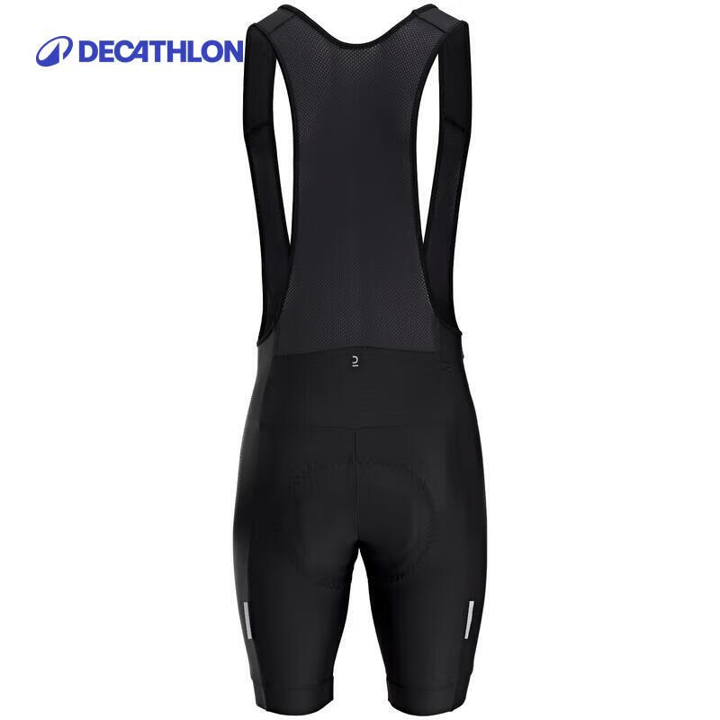 迪卡侬骑行裤RC100公路骑行背带短裤透气防护运动裤S4287750