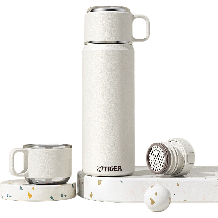 虎牌香港直郵新款保溫杯女高顏值316不銹鋼水杯學(xué)生兒童杯子 白色 0ml 450ml