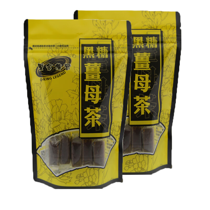 黑金傳奇 黑糖姜茶臺灣姜母茶紅糖老姜茶大姨媽宮寒進(jìn)口姜湯2袋裝 黑糖姜母茶420g*2袋裝