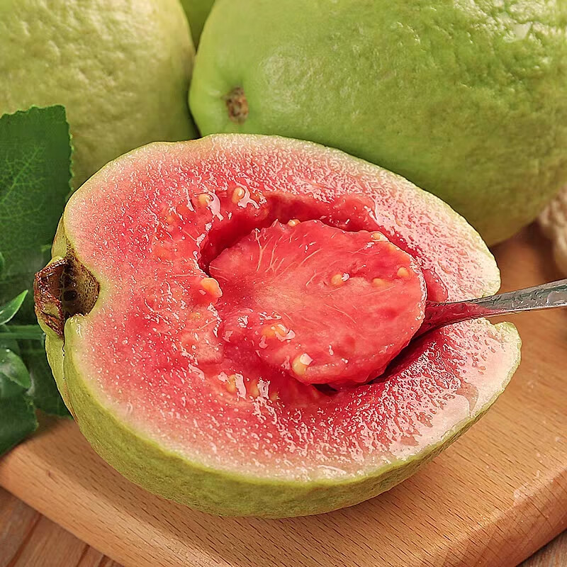 果迎鲜红心芭乐 芭乐番石榴  新鲜水果 红心芭乐3斤装