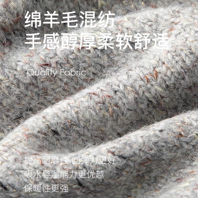 俞兆林针织衫女秋冬季2025新款小香风短款毛衣小个子宽松慵懒风开衫外套 灰色 均码 【推荐80-140斤】