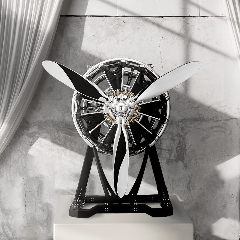 upoint 发动机复古怀旧螺旋桨mini摆件飞行机械收藏工业风艺术品 螺旋