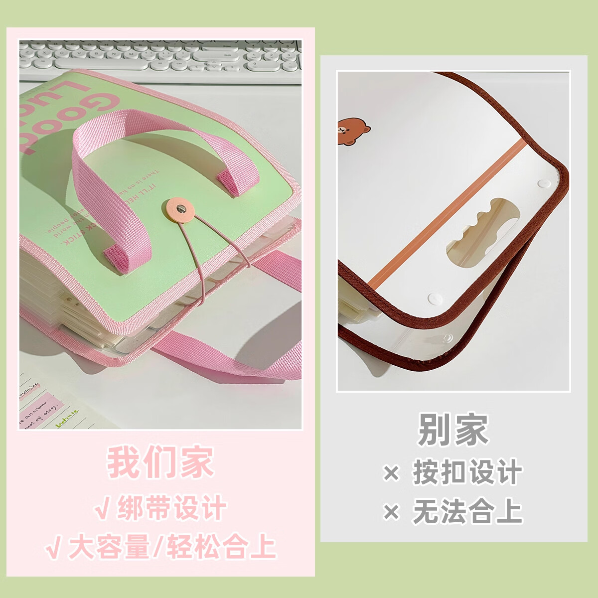 三年二班手提风琴文件夹学生文具大容量插页收纳册高颜值档案袋初高中13入科目分类试卷收纳袋资料袋试卷夹 小狗puppy