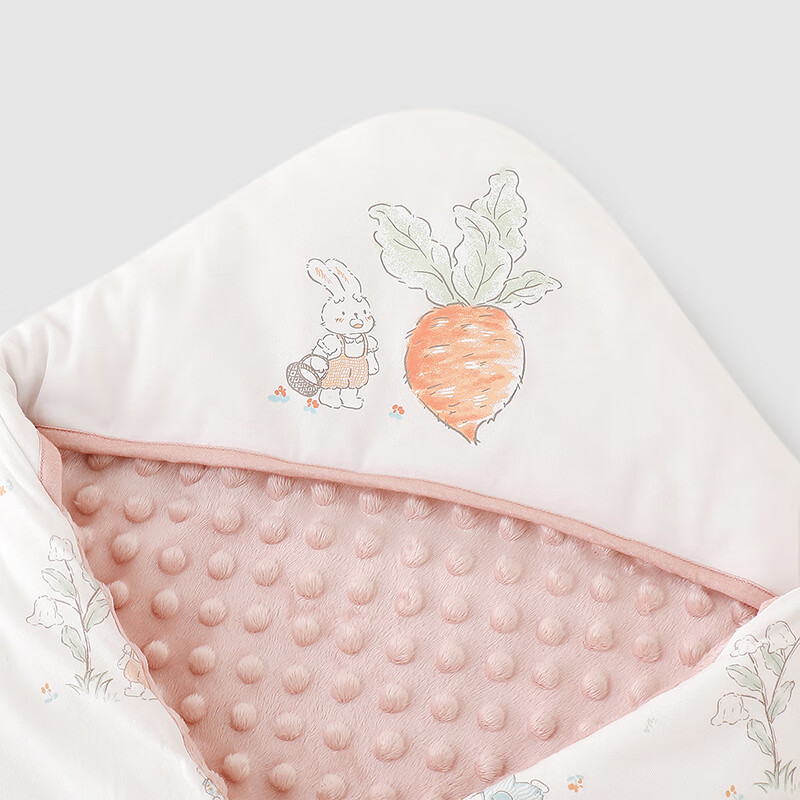 英氏（YEEHOO）婴儿包被加厚加绒夹棉恒温包单新生婴儿产房襁褓抱巾冬 山野90*90