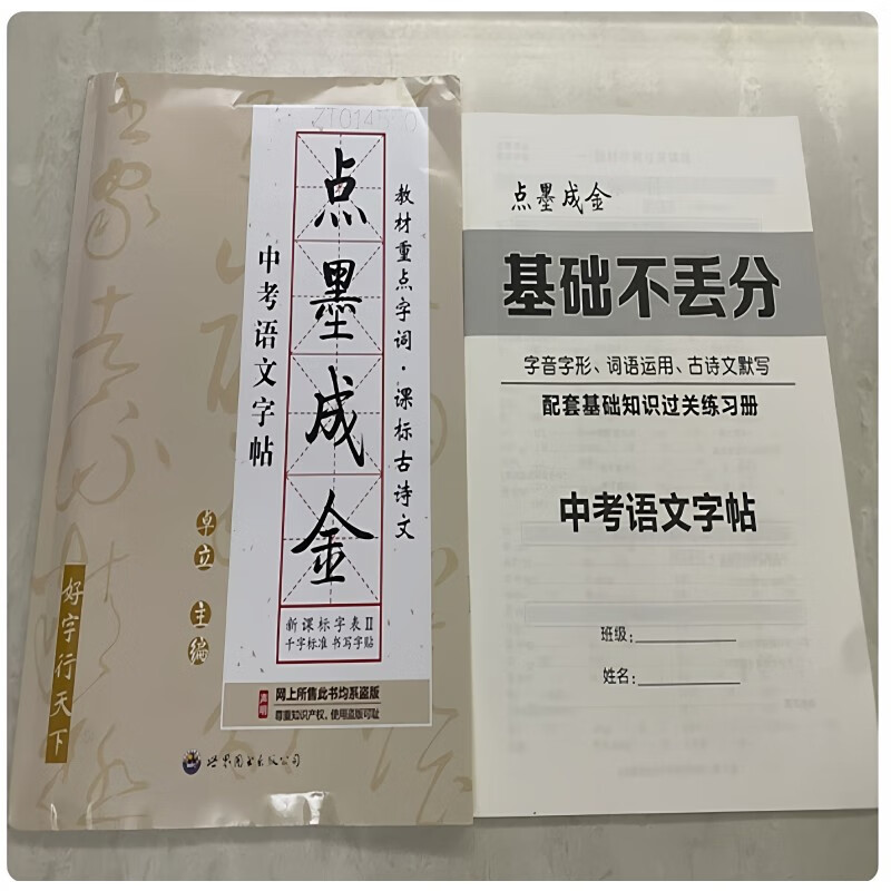 2025秋新版初中点墨成金中考语文同步字帖初中同步字帖中考语文千字帖