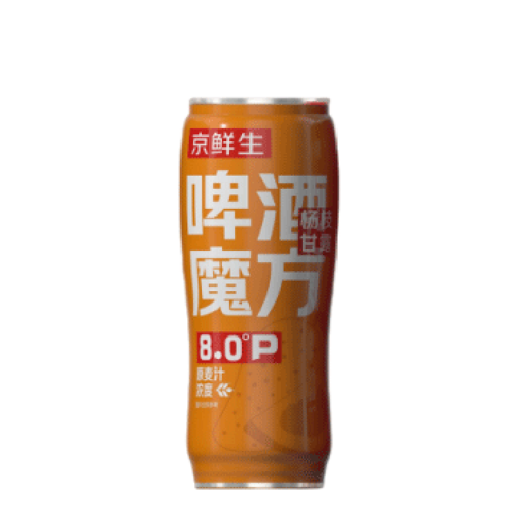 京鲜生 啤酒魔方杨枝甘露风味精酿啤酒 618ml罐 3.9元