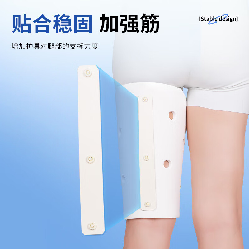 中量（zhongliang）股骨固定支具大腿扭伤脱位骨裂护具髋关节损伤支架软式夹板 [股骨]右腿 L