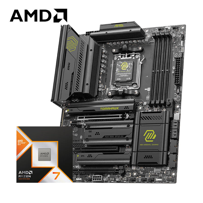 AMD ����R7 9800X3D ��΢��X870E TOMAHAWK WIFI���� CPU��װ 5429Ԫ