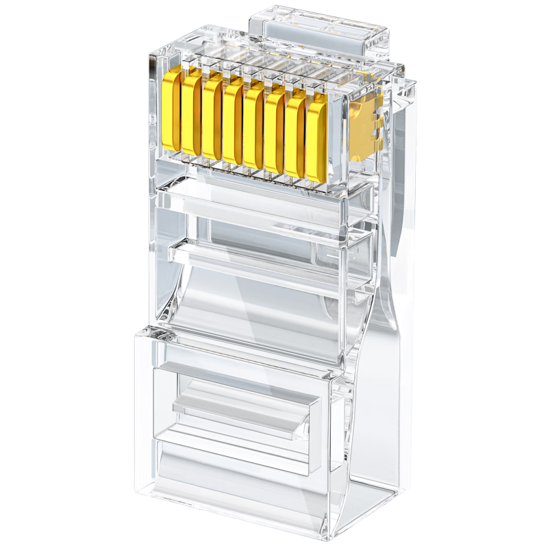 YOUYSI 6�೬��������ˮ��ͷ ǧ���������߽�ͷ RJ45���̼�8P8C�������������� ���ࡾ���̿10��