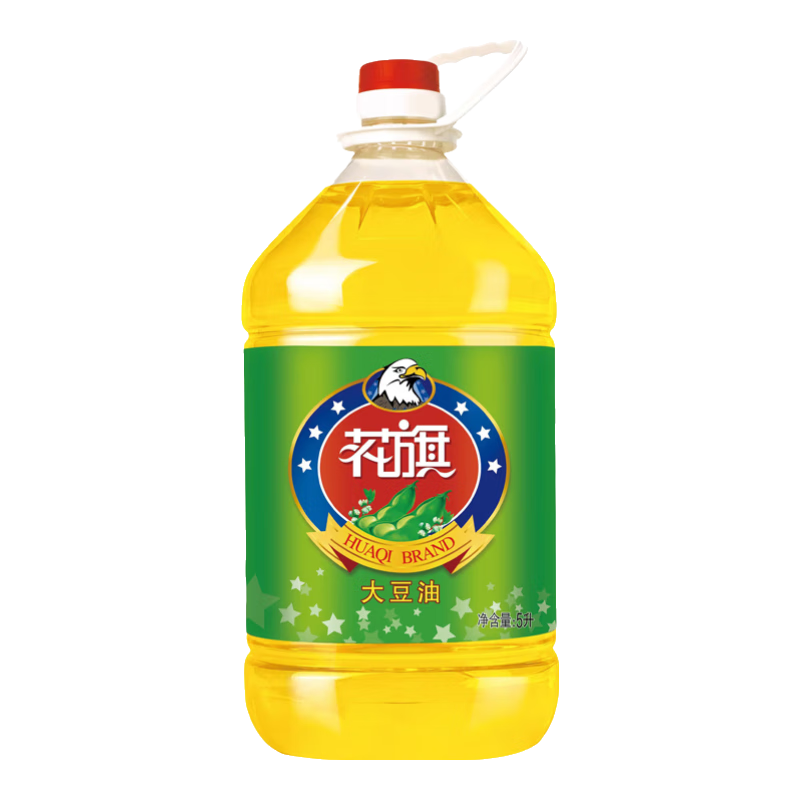 花旗食用油 精选大豆油 5L 精炼一级 家用桶装（新老包装随机发货） 5L【单桶装】