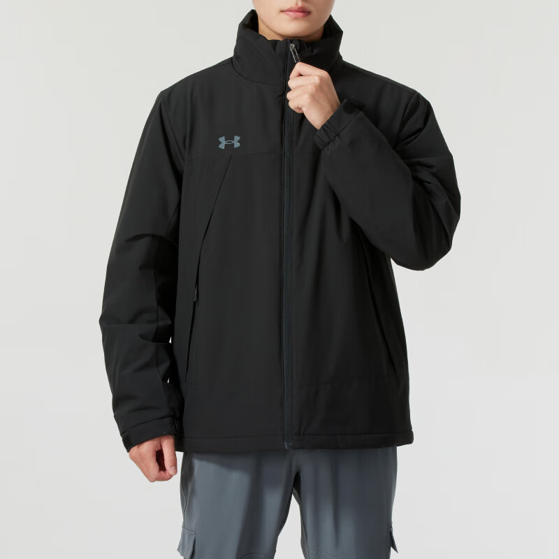 UNDER ARMOUR男女短款棉服新款户外运动休闲棉衣保暖防风舒适立领棉外套棉夹克