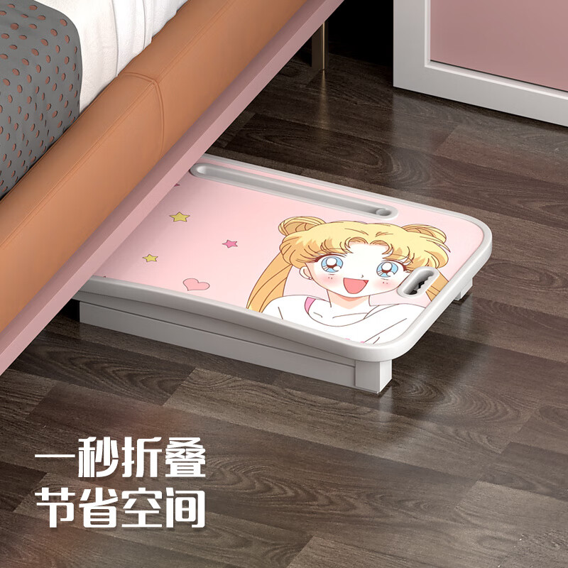 儿童学习桌简易椅桌家用男女孩可折叠学生小孩写字作业 KT猫套装