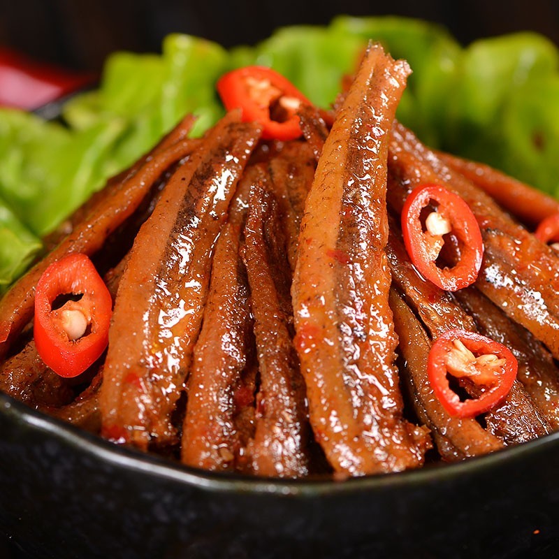 童记三利和鱼仔小鱼干 湖南岳阳特产 糖醋香辣小鱼海味零食 香辣味*35