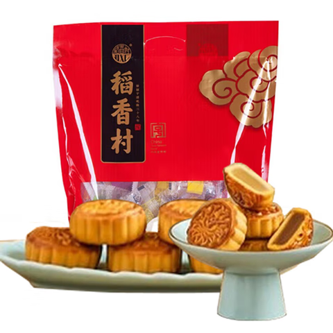 稻香村月饼中秋节高端礼盒京式豆沙五仁蛋黄莲蓉月饼送礼福利团购 稻香村月饼大礼包500g（口味随机）