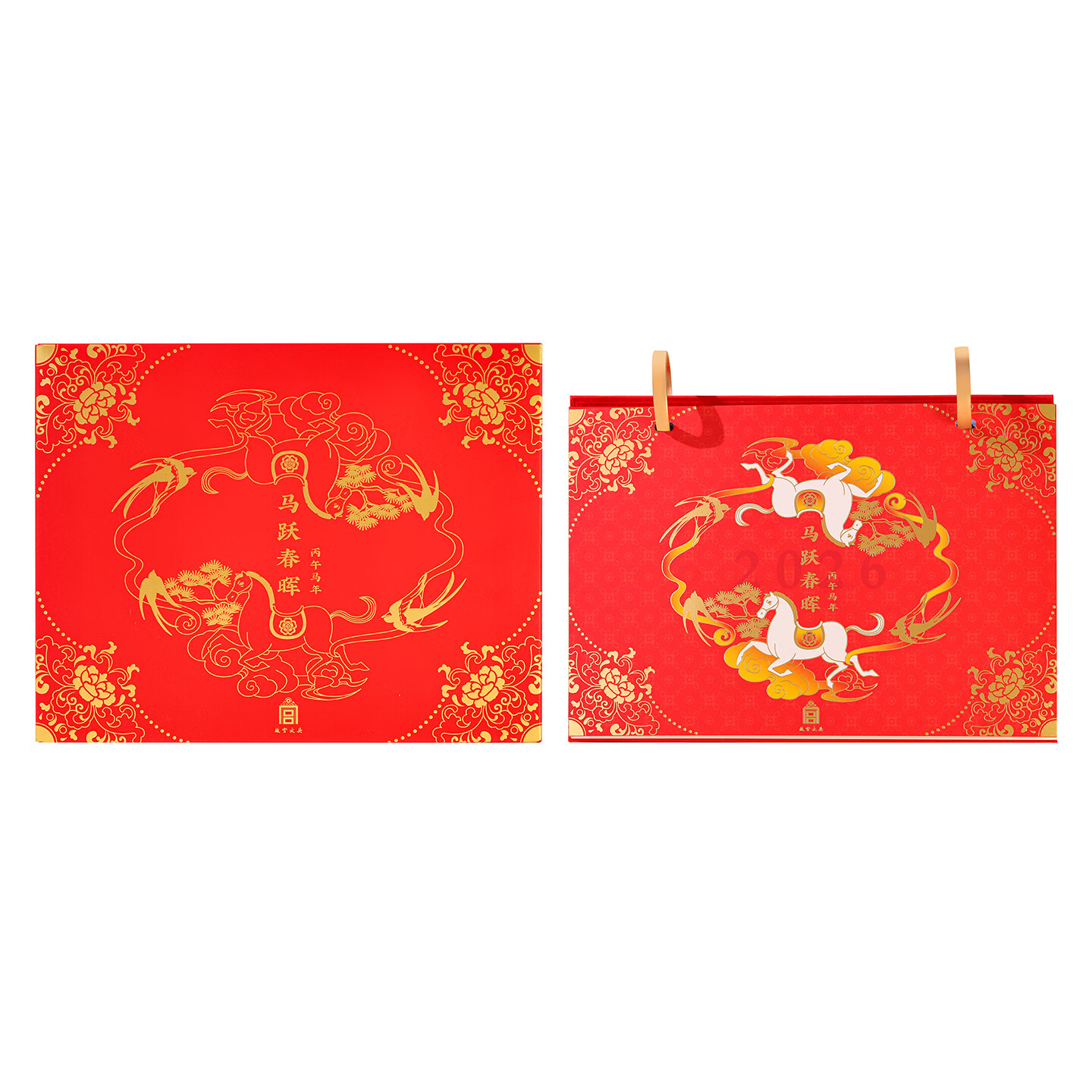故宫文创 台历2026年礼盒马年月历日历 可书写计划本 桌面摆件桌历  马跃春晖