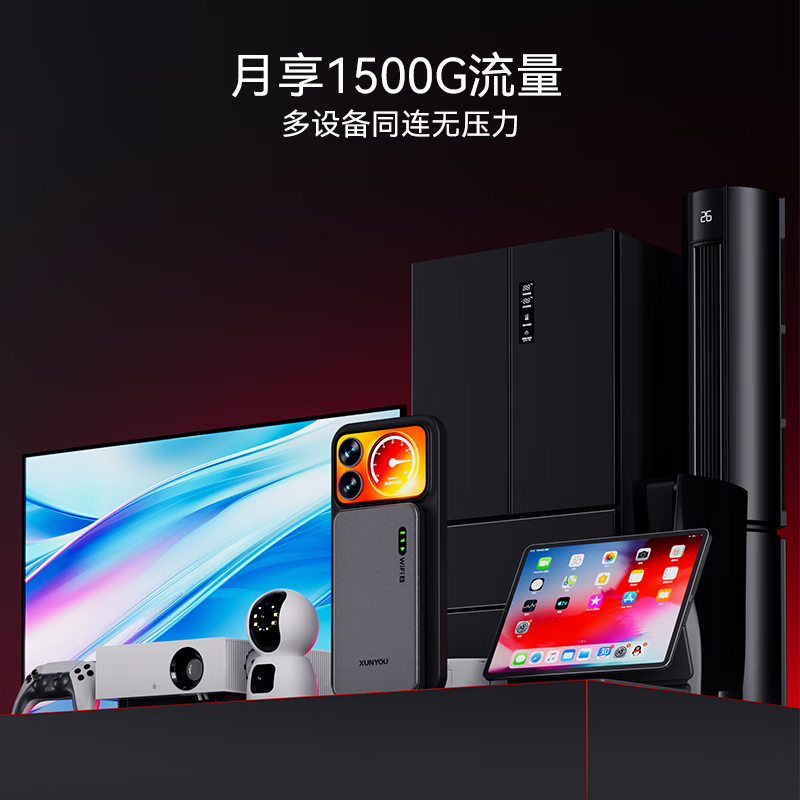 迅优随身wifi三网通免插卡无线wifi6车载4G便携式高速上网卡移动联通电信全国通用无限流量2026款5GXY 【旗舰版展锐芯】12通道+wifi6Pro三网通