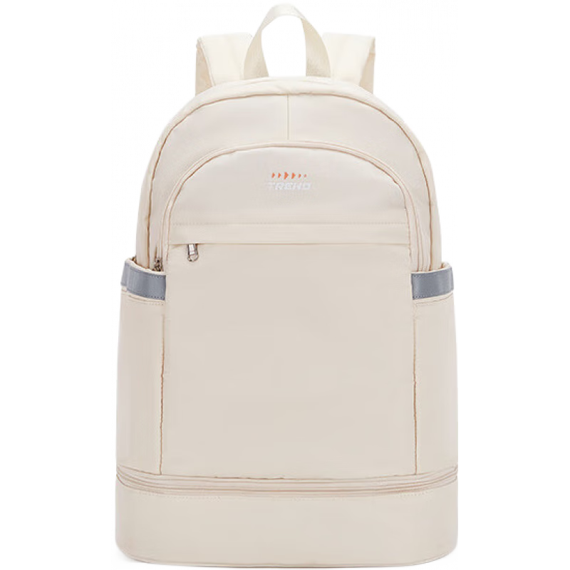 Landcase雙肩包女戶外登山包運(yùn)動(dòng)訓(xùn)練健身包干濕分離游泳包輕便旅行背包男 米白