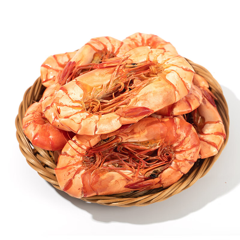 斑节虾干九节虾干即食大号特大烤竹节虾斑节虾水产干货对虾干 中号45对左右 500g(净重)