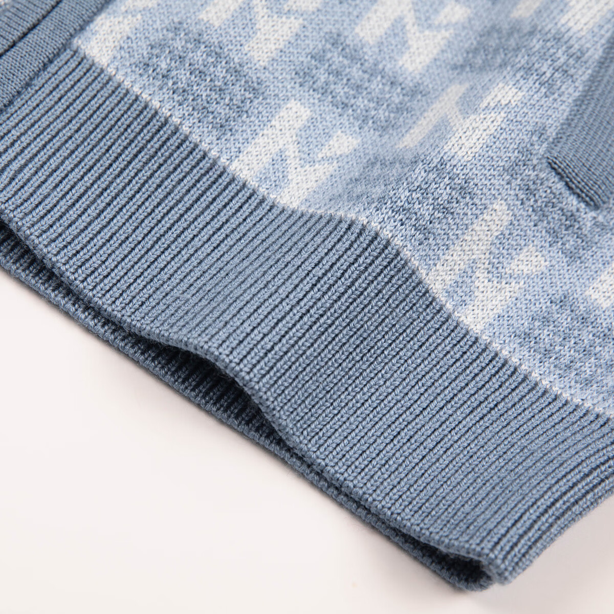 哈吉斯(HAZZYS)童装男童毛衣秋冬含羊毛开身线衣保暖针织衫 秋波蓝 165