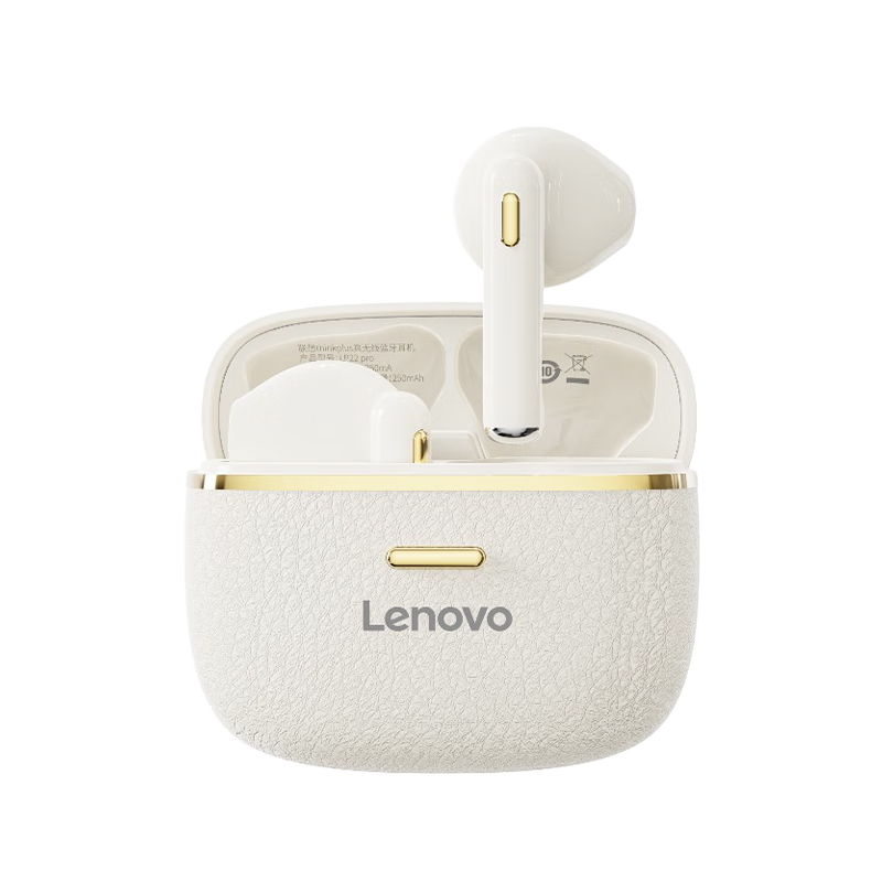 联想【2025重磅新款】蓝牙耳机半入耳式真无线蓝牙5.4音乐高音质高清通话降噪长续航适用于苹果华为 云岩米【双核蓝牙5.4+舒适佩戴】 影院级全景音效-ENC通话降噪