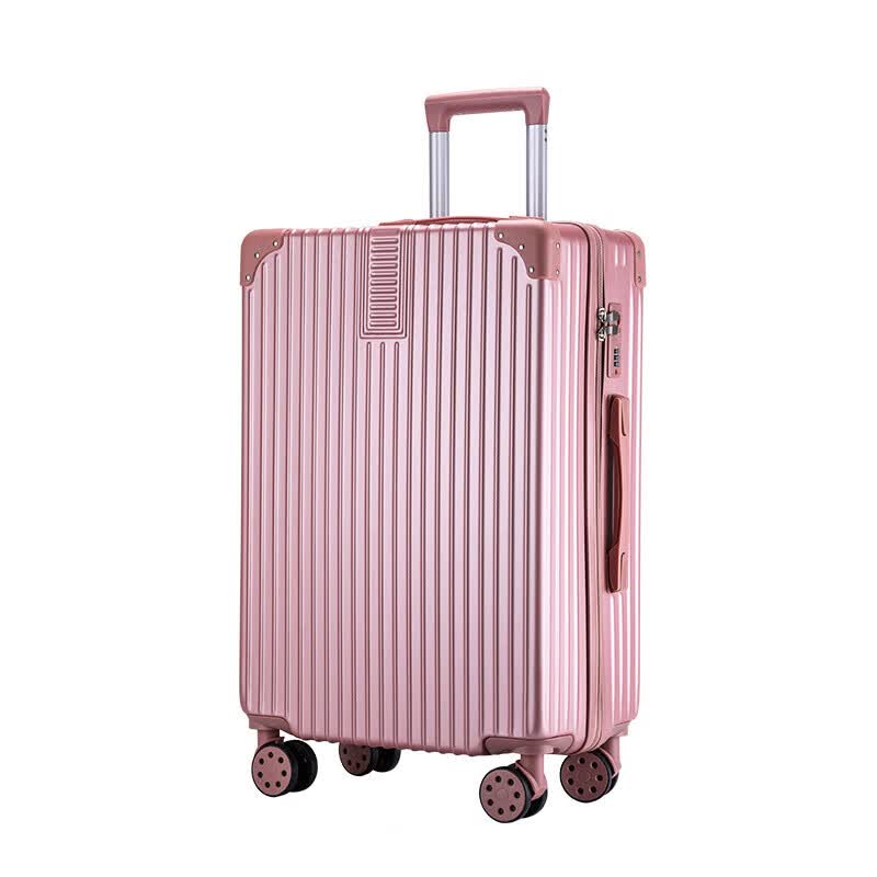 欧曼斐2026新款行李箱20寸登机拉杆箱女万向轮男密码旅行箱24寸抗摔 806普通黑色 20寸