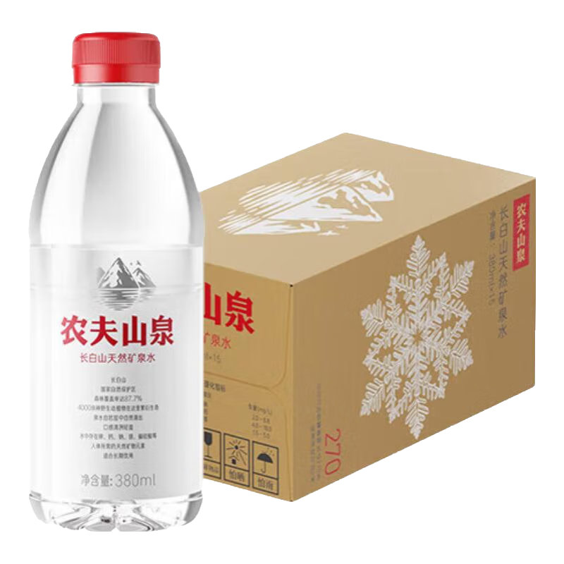 ũ��ɽȪ ����ɽ��Ȼ��Ȫˮ 380ml*15ƿ Դ�Գ���ɽ 23Ԫ(����ȯ)