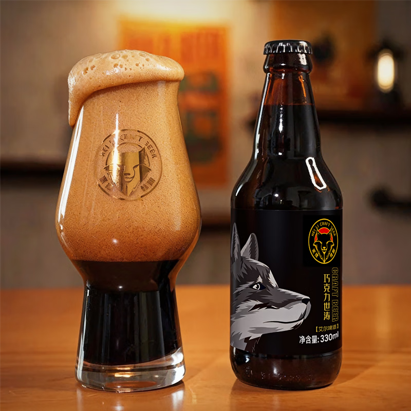 黑狸巧克力世涛 13.0°P/≥4.5%vol 黑啤酒精酿整箱装 巧克力世涛【三周年版】330ml*12