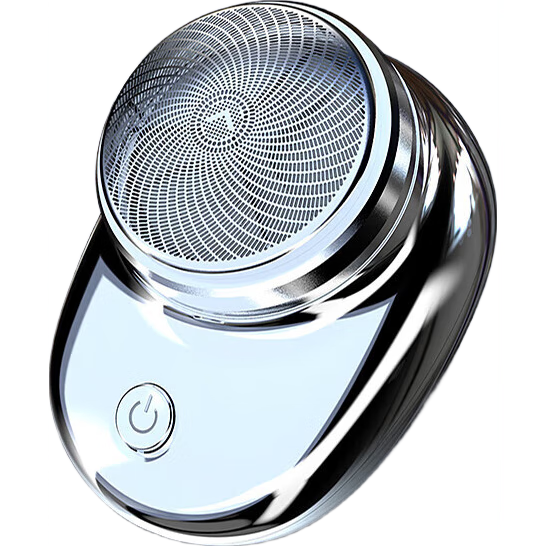 剃须刀刮胡刀 迷你男士电动剃须刀充电mini便携式剃须刀 情人节礼物 送男友男士生日礼物 闪耀银