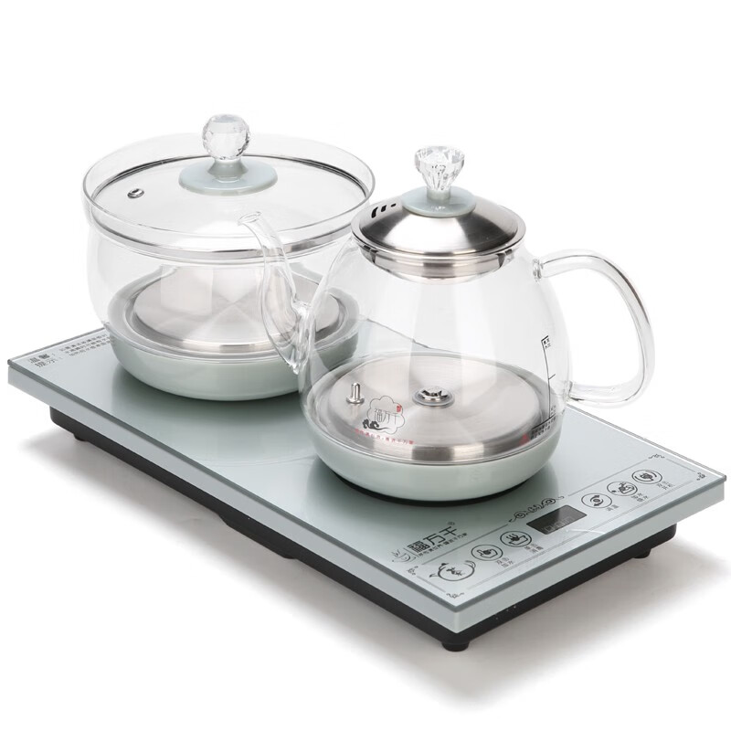 全自动上水泡茶具套装茶台一体电磁炉功夫茶壶茶盘烧水壶客厅家用 0L 全自动黑色款 尺寸(37*20CM) 1L以上