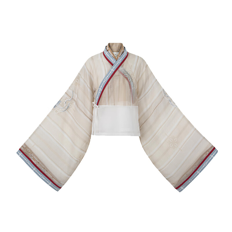 十三余國(guó)風(fēng)大賞【十三余小豆蔻兒】[麒麟幻夢(mèng)-小夢(mèng)聯(lián)名款]交領(lǐng)襦裙?jié)h服 交領(lǐng)上襦(女款)___現(xiàn)貨 XS