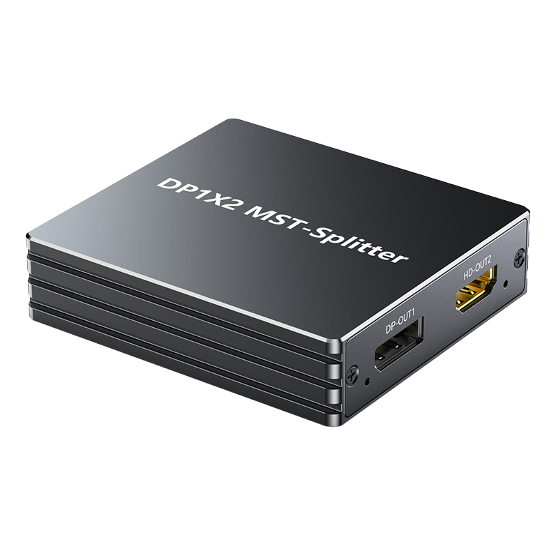 勝為DP分配器一分二 DP轉HDMI/DP 1進2出支持擴展 8K高清視頻分屏器 臺式機顯卡接電視投影儀 DHDP102G