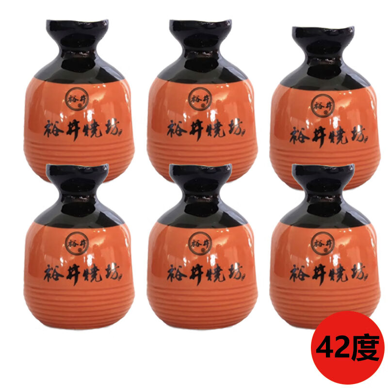 裕井内蒙古赤峰裕井烧坊小酒篓42度250毫升12瓶整箱纯粮固态发酵白酒 42度 250mL 6瓶 浓香型