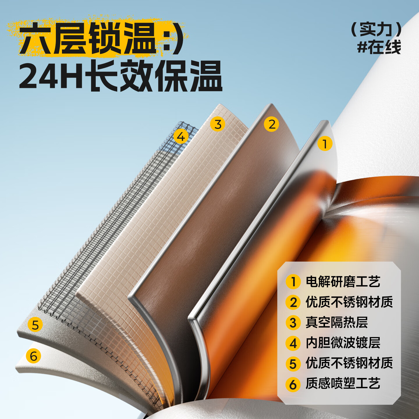 恩尔美（nRMEi）保温杯大容量男士初高中学生上学专用26新款便携户外运动水壶杯子 运动黑800ml【抗菌316/一杯双饮】