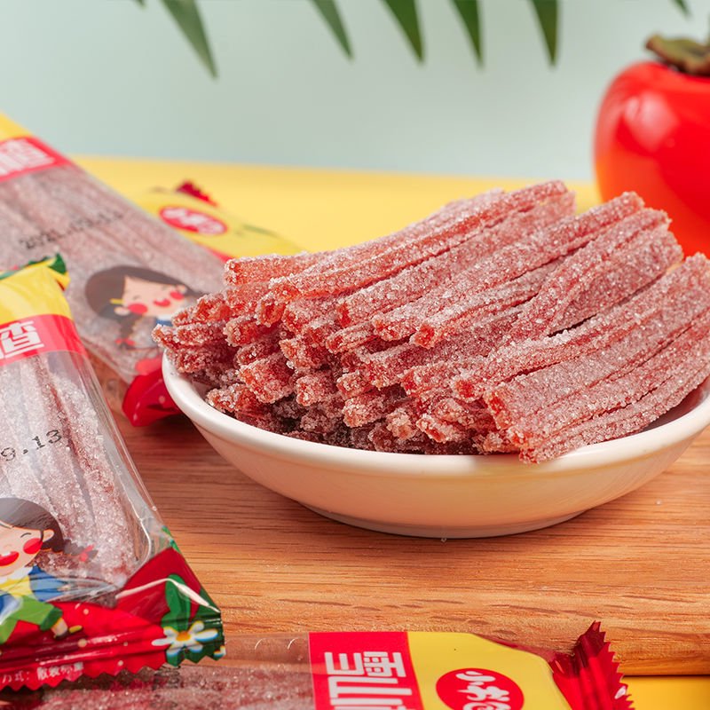 農(nóng)色網(wǎng)紅雪山楂條山楂絲干果脯蜜餞兒童零食小包裝山楂球兒童山楂 買10包送5包實(shí)發(fā)15包