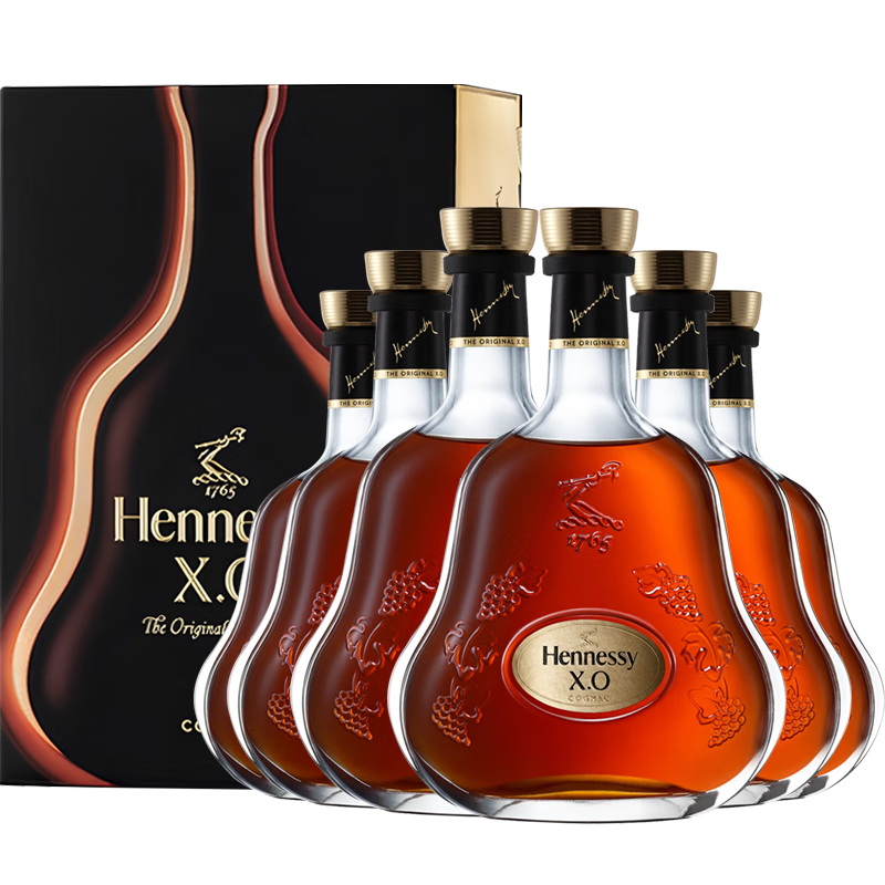 轩尼诗XO 法国进口 干邑白兰地 洋酒烈酒 商务宴请送礼佳选 XO 1000mL 6瓶