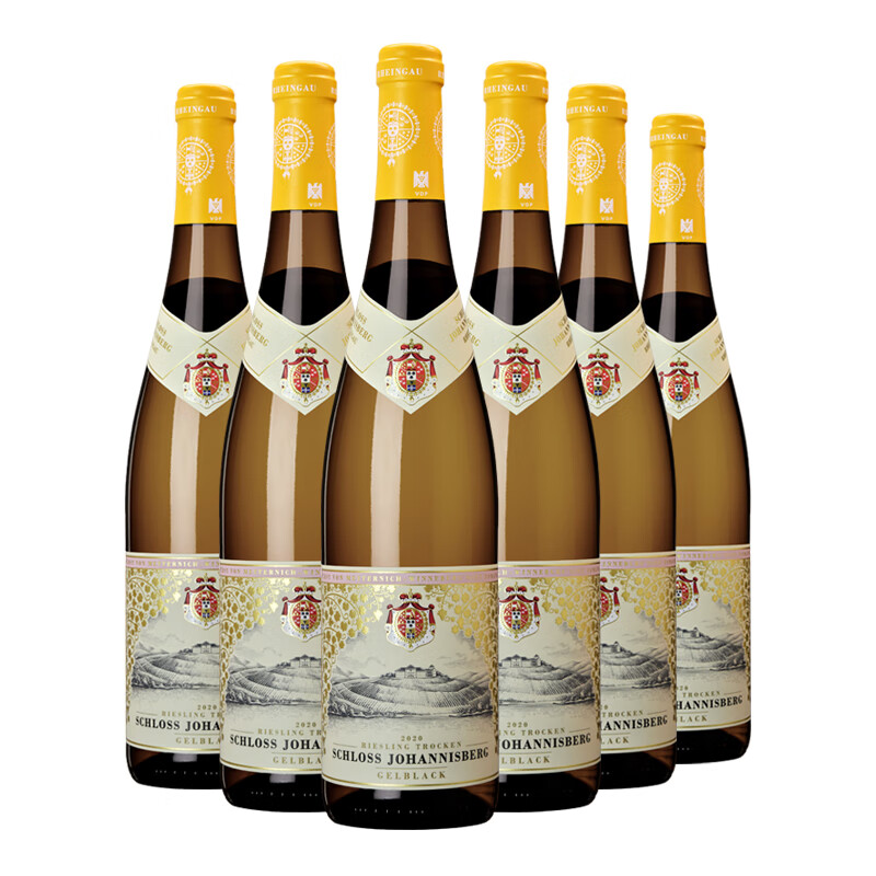 约翰山堡雷司令干白葡萄酒德国原瓶进口VDP级GG甜白红酒Riesling整箱6支装 黄标干白整箱6支装