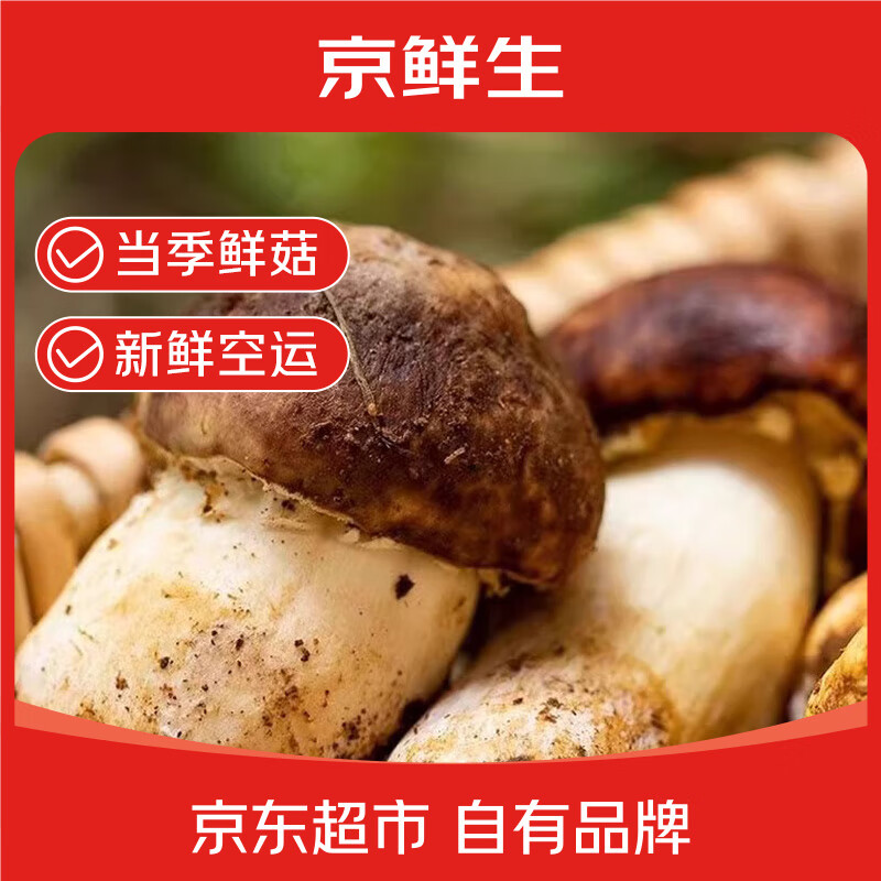 京鲜生云南特产鲜菌菇【新鲜姬松茸】 净重1斤 煲汤火锅食材 源头直发