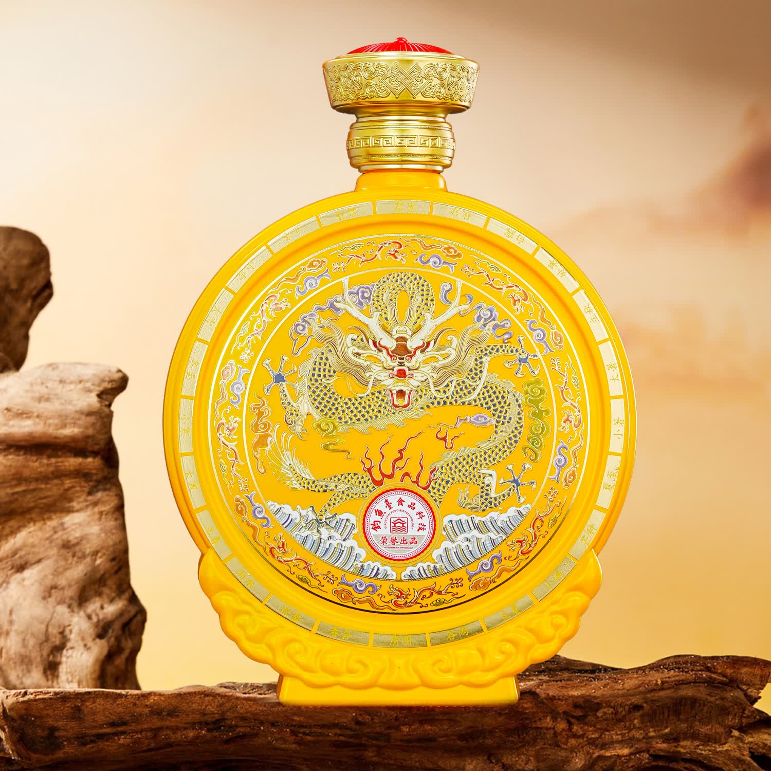 華图酱香型 白酒 收藏自饮 53度 999mL 1盒 华图臻传一盒