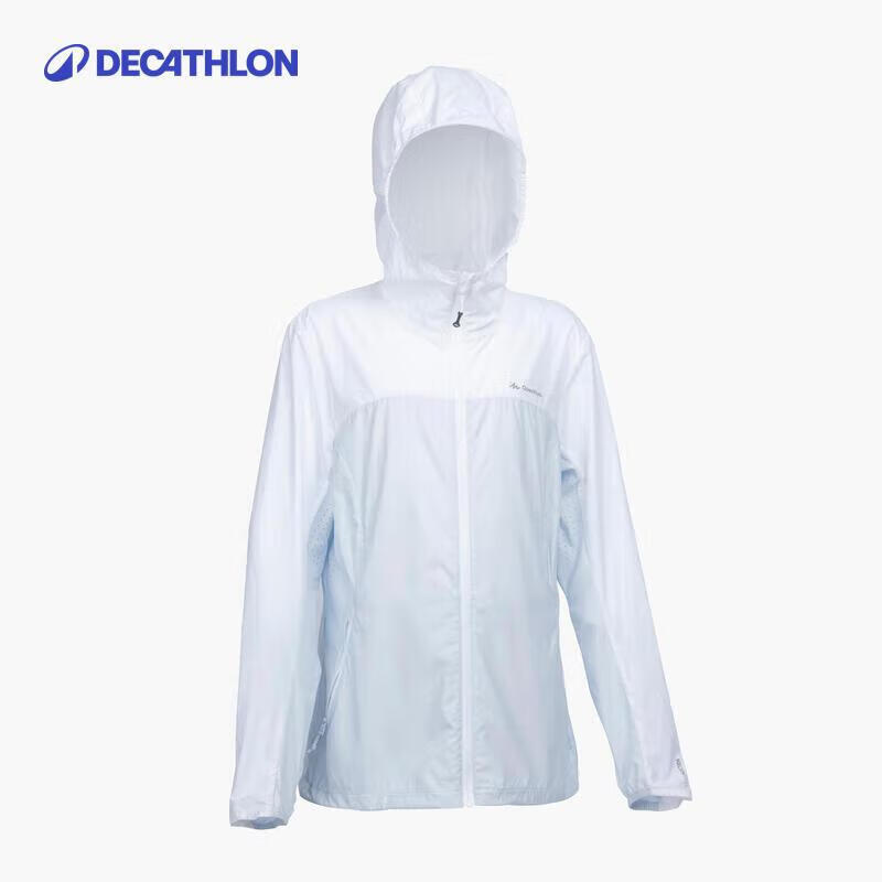 迪卡侬迪卡侬女士夏季户外长袖薄皮肤衣运动550迷雾蓝xxl 4225334